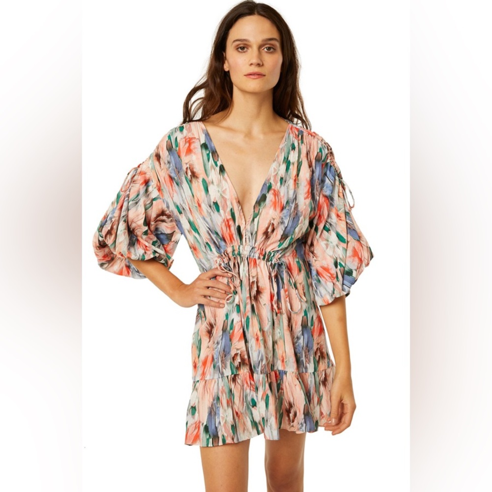 Plunging mini dress